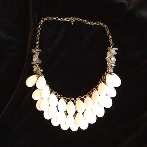 White Statement Necklace